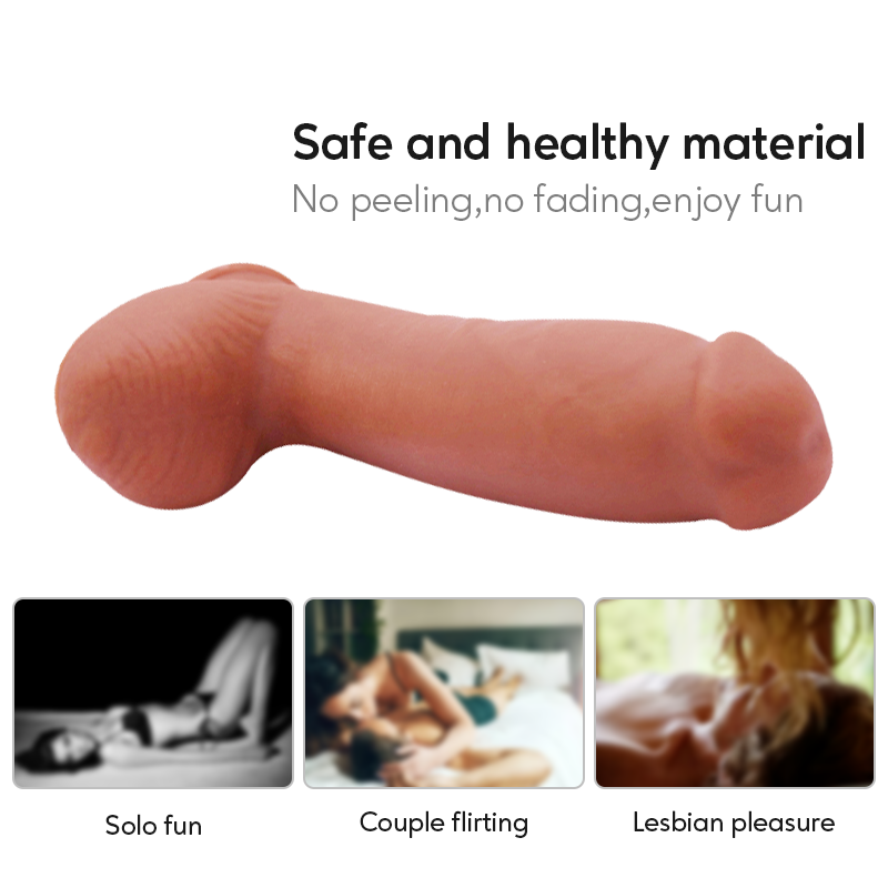 Liquid Silicone Dildo with Suction Base – 8.97" Total Length | Thick Single-Layer Design