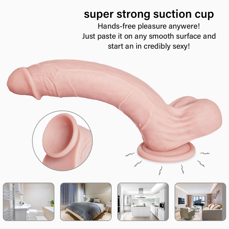 Single-Layer Liquid Silicone Dildo – 8.54" Total Length | Soft & Comfortable