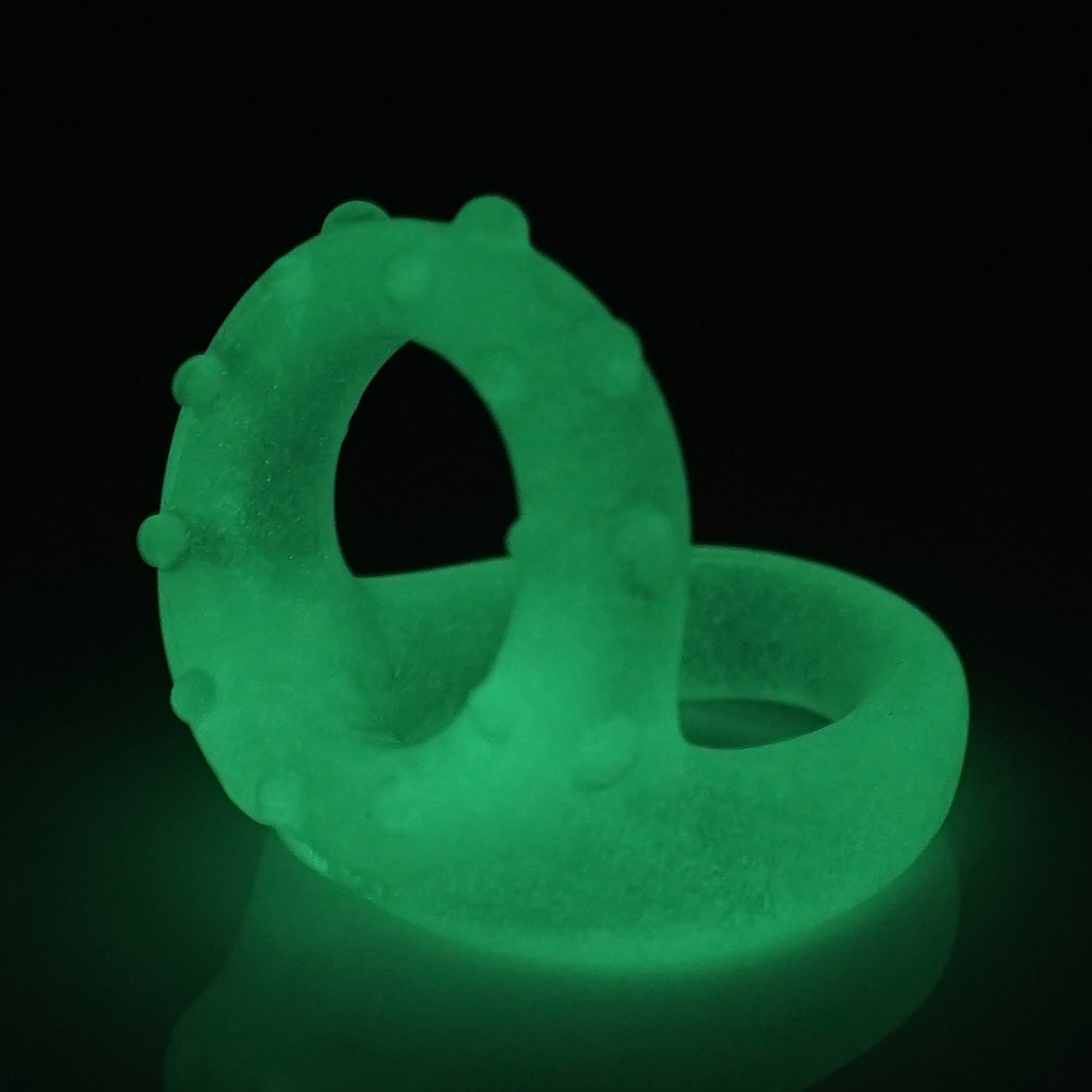 Glow-in-the-Dark Double Pleasure Ring with Stand