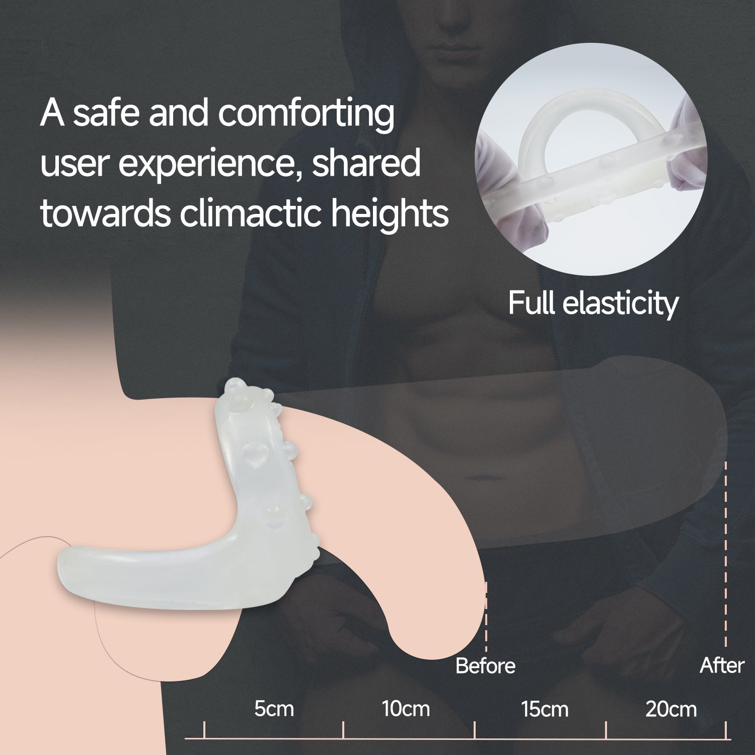 Glow-in-the-Dark Double Pleasure Ring with Stand