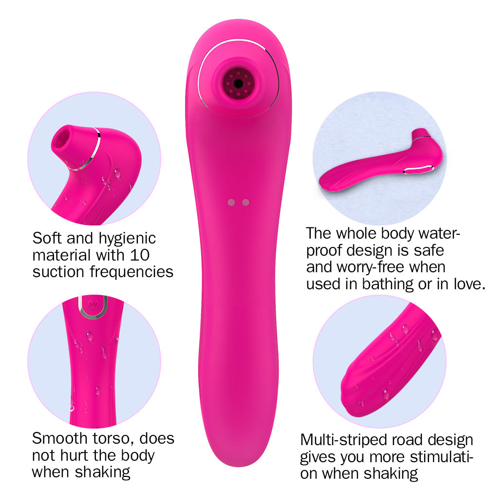 Magnetic Rechargeable Waterproof clitoris stimulate vibrator tongue oral suction vibrator female toys sex vibrator