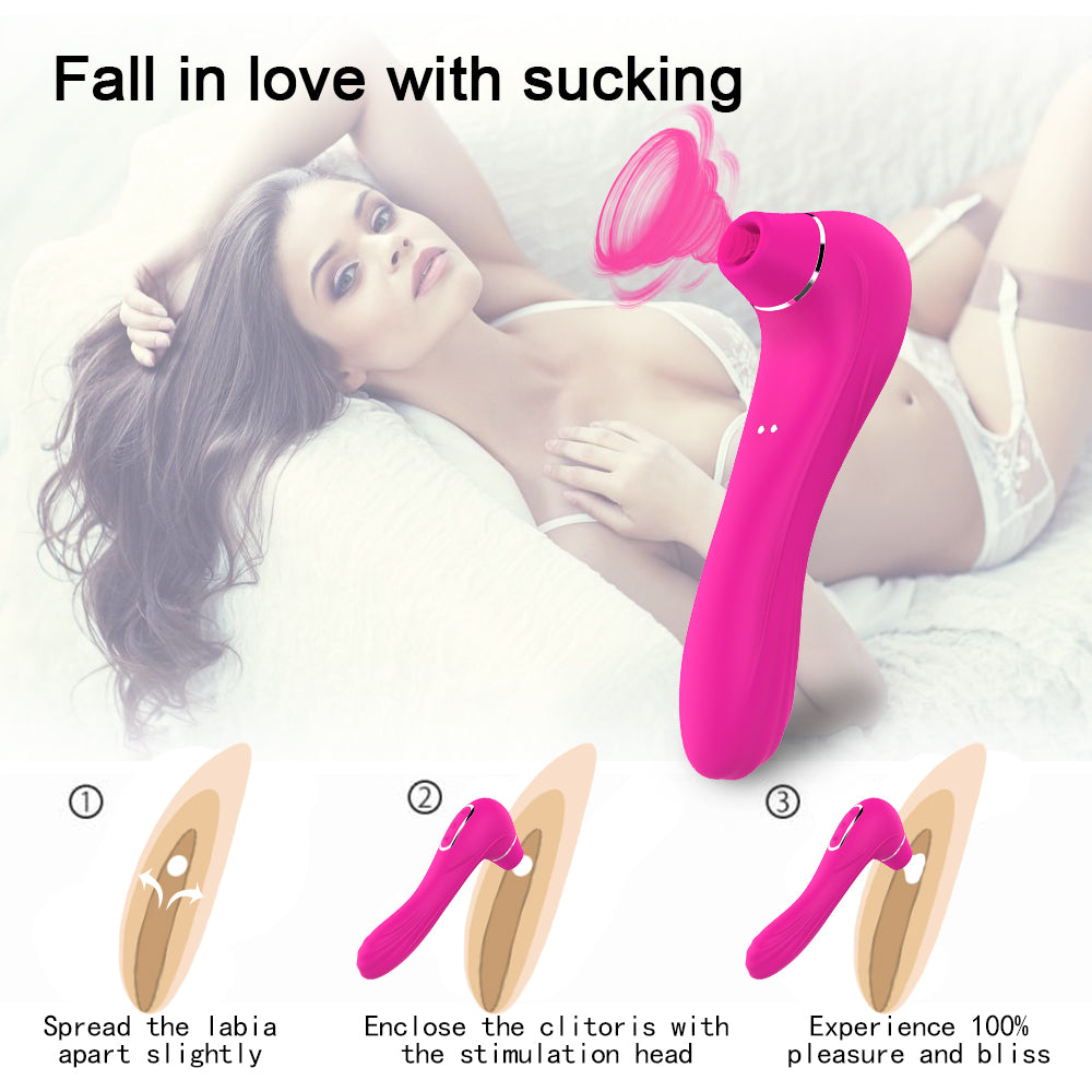 Magnetic Rechargeable Waterproof clitoris stimulate vibrator tongue oral suction vibrator female toys sex vibrator