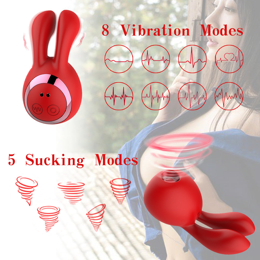 Rabbit Licker Waterproof Masturbation G Spot Sucking Clitoris Simulator Clitoris Sucker Vibrator Adult Sex Toys for Women