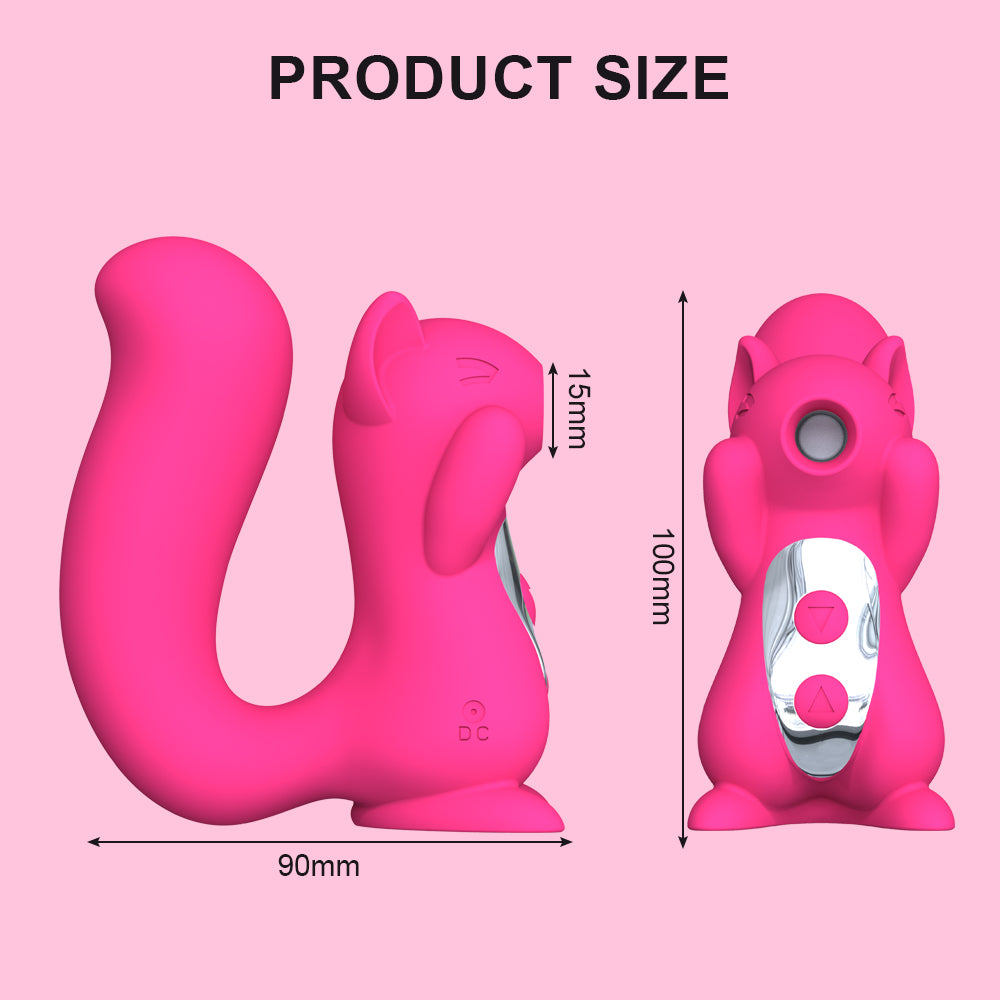 New Female In-Boby Vibration Suction Rechargeable Squirrel Sex Suction Vibrator For Women