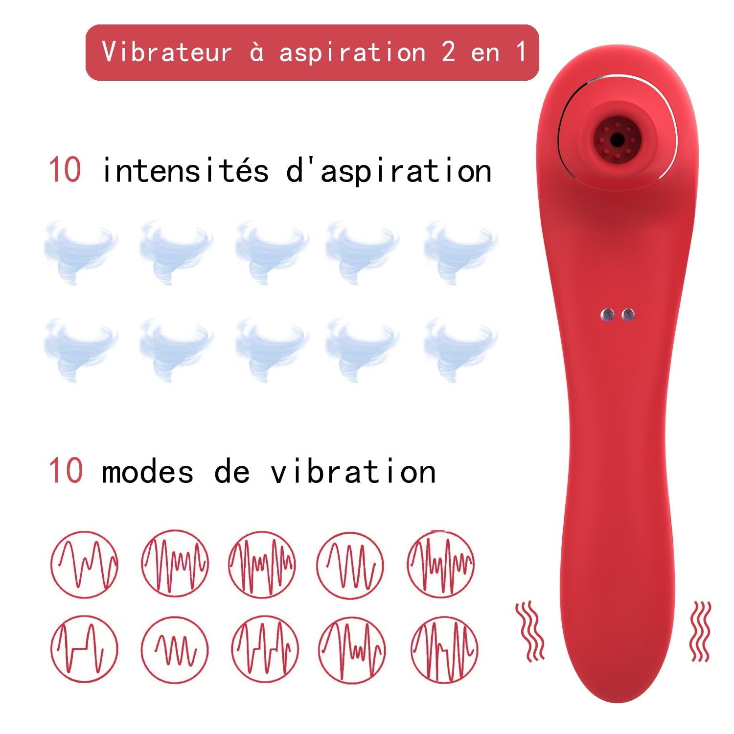 New Hip Women's Masturbation 10 Frequency Sucking Vibration G-Spot Massage Stick Women Vibrator Adult Sex Toys