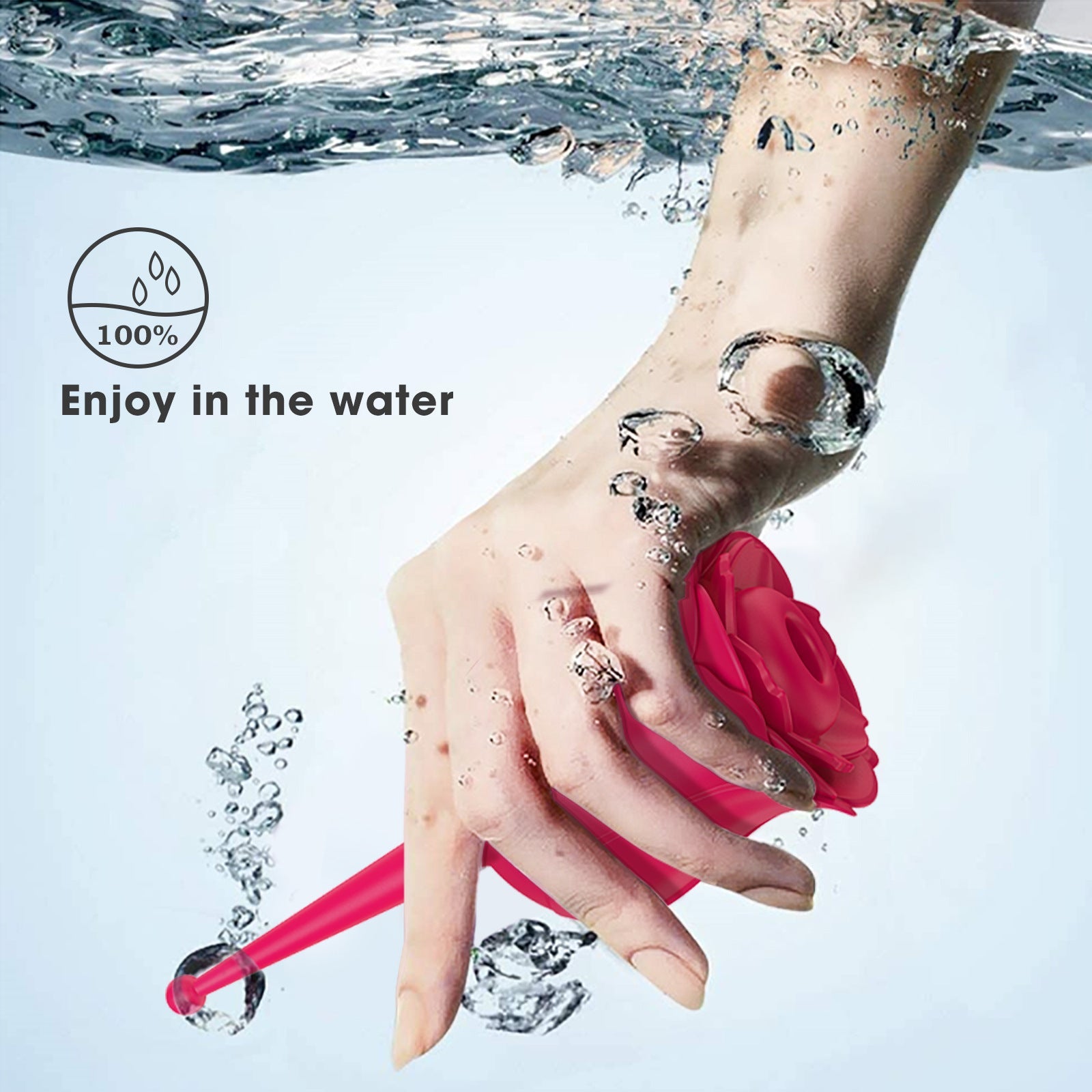 Sucking Rose Vibrator Waterproof masturbator Sucking nipple Vibrator Handheld Tease Jump Egg Adult Products for Women Vibrator