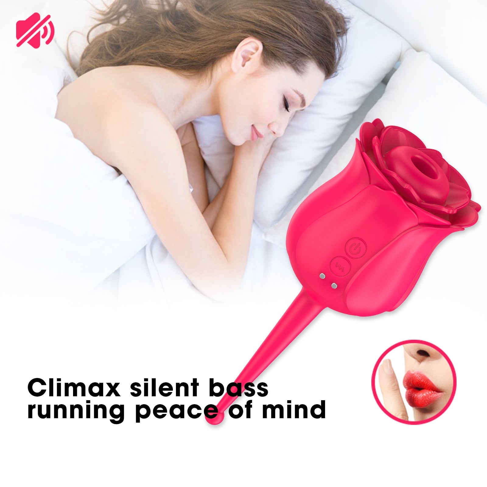 Sucking Rose Vibrator Waterproof masturbator Sucking nipple Vibrator Handheld Tease Jump Egg Adult Products for Women Vibrator