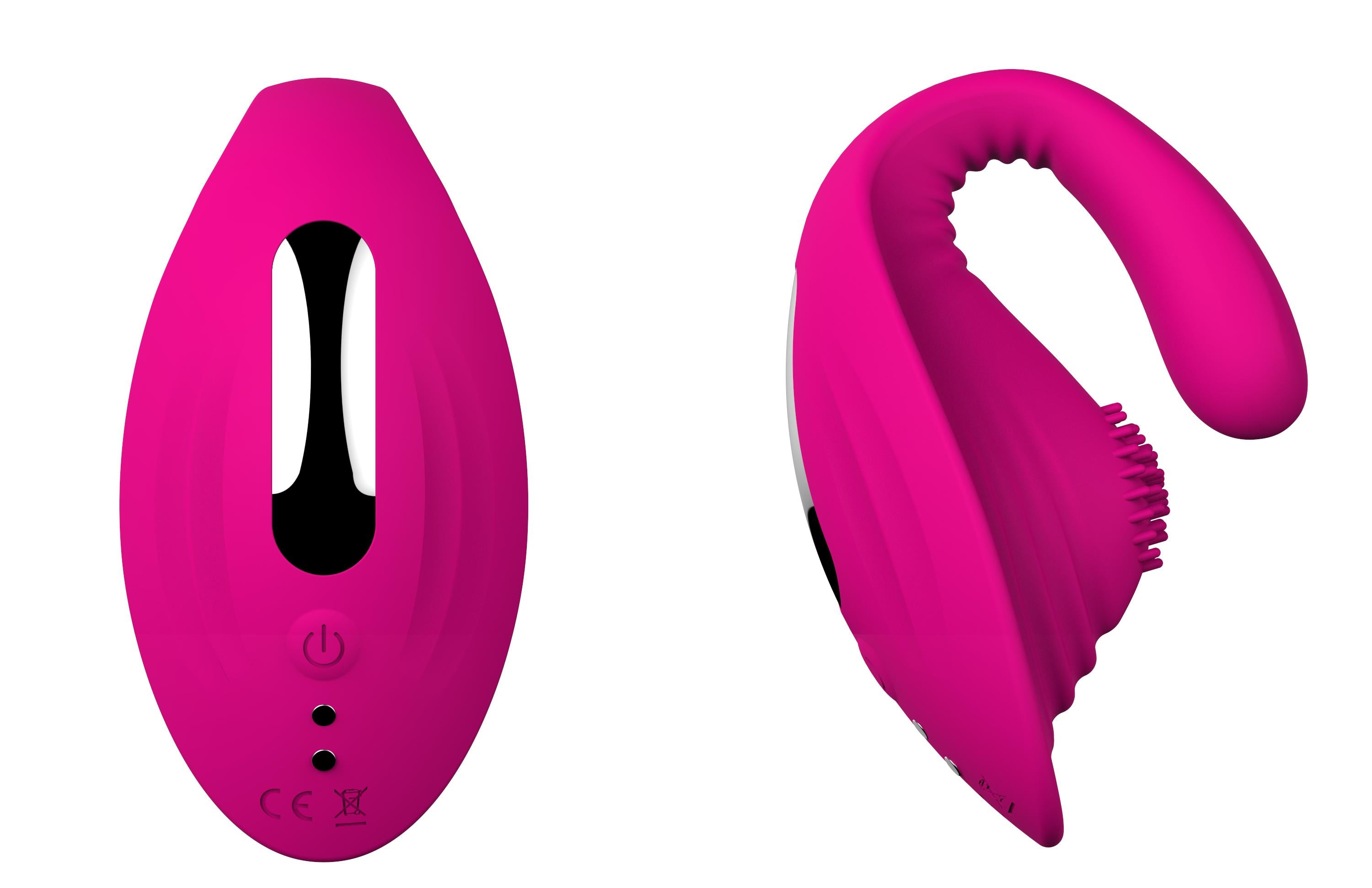 Mini Couple Vibrator Wireless Remote Wearable Masturbator u-Shape Clitoral Suck Butterfly Vibrator Couple Vibrator
