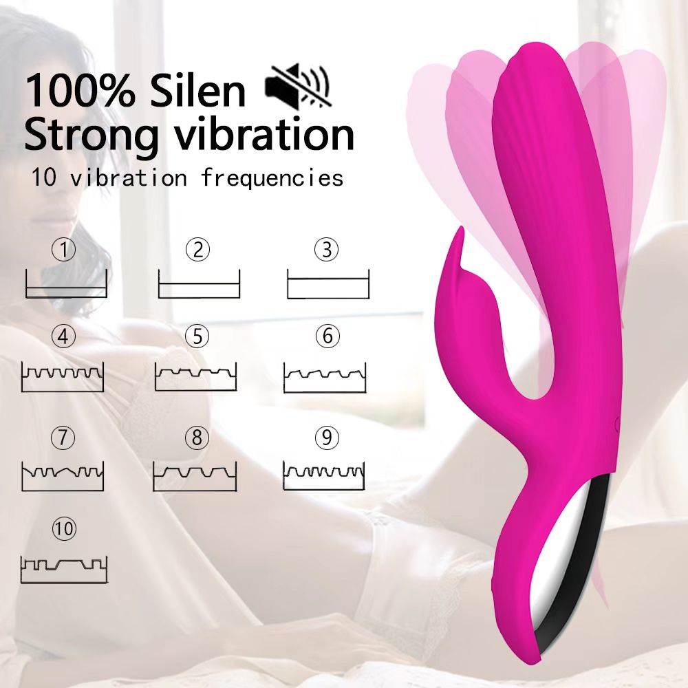 Adult sex toys soft waterproof female long big black rabbit vibrator dildo female masturbation sextoy