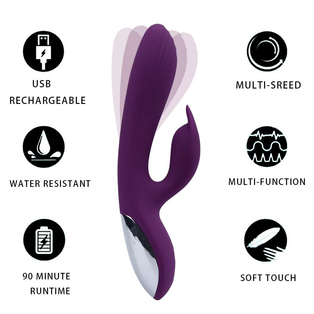 Adult sex toys soft waterproof female long big black rabbit vibrator dildo female masturbation sextoy