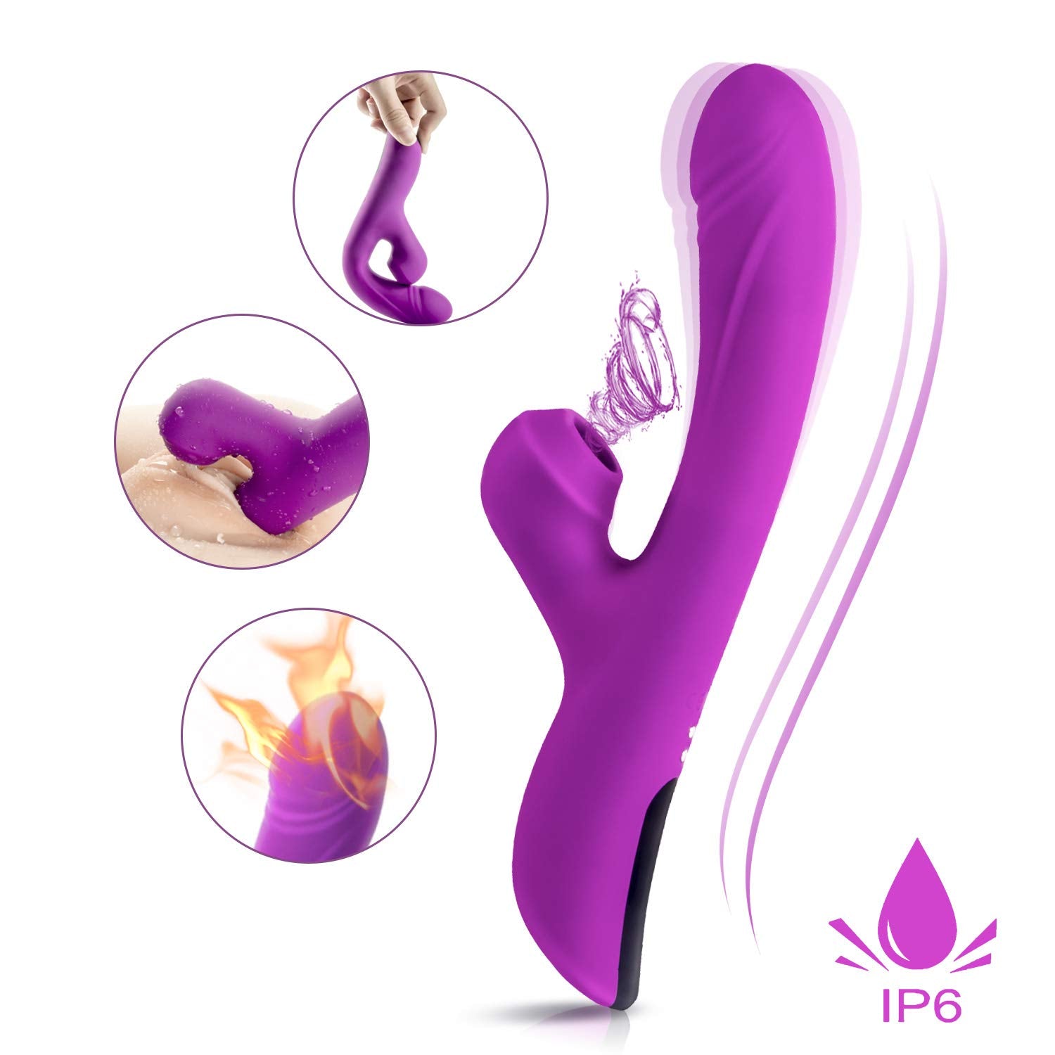 Clitoral sucking Dildo vibrator G-spot vibrator Thrusting Sucking Rabbit Massager clitoral stimulator