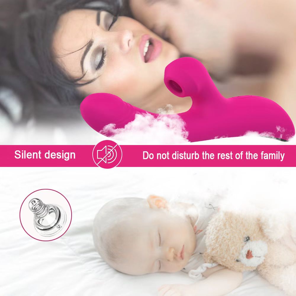Clitoral sucking Dildo vibrator G-spot vibrator Thrusting Sucking Rabbit Massager clitoral stimulator