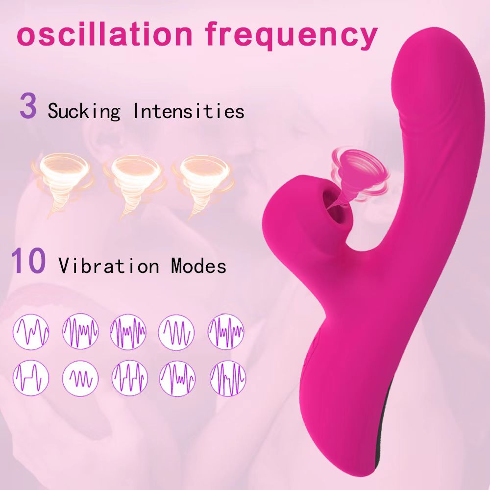 Clitoral sucking Dildo vibrator G-spot vibrator Thrusting Sucking Rabbit Massager clitoral stimulator