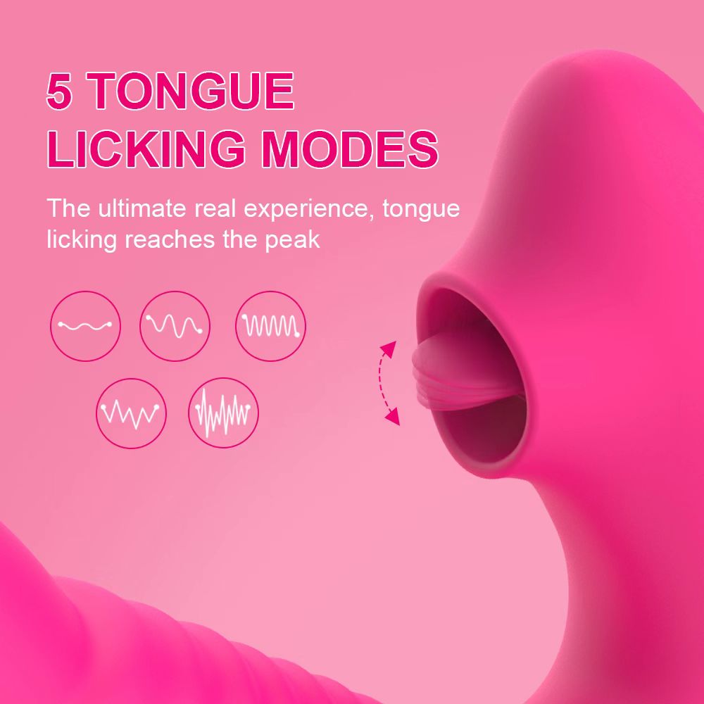 2 in 1 Female Clitoral Sucking Vibrator Clitoral Stimulation Vibrating Dildo G spot Sucking Sex Vibrator for Women