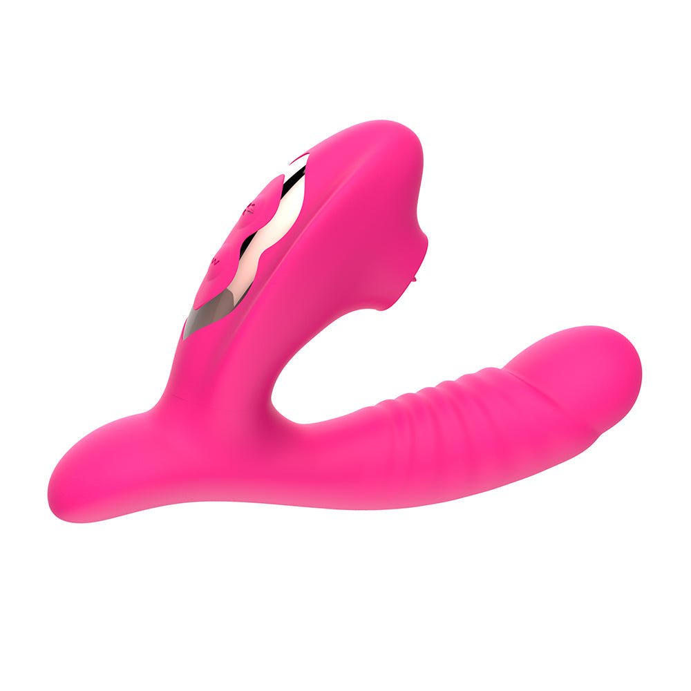 2 in 1 Female Clitoral Sucking Vibrator Clitoral Stimulation Vibrating Dildo G spot Sucking Sex Vibrator for Women