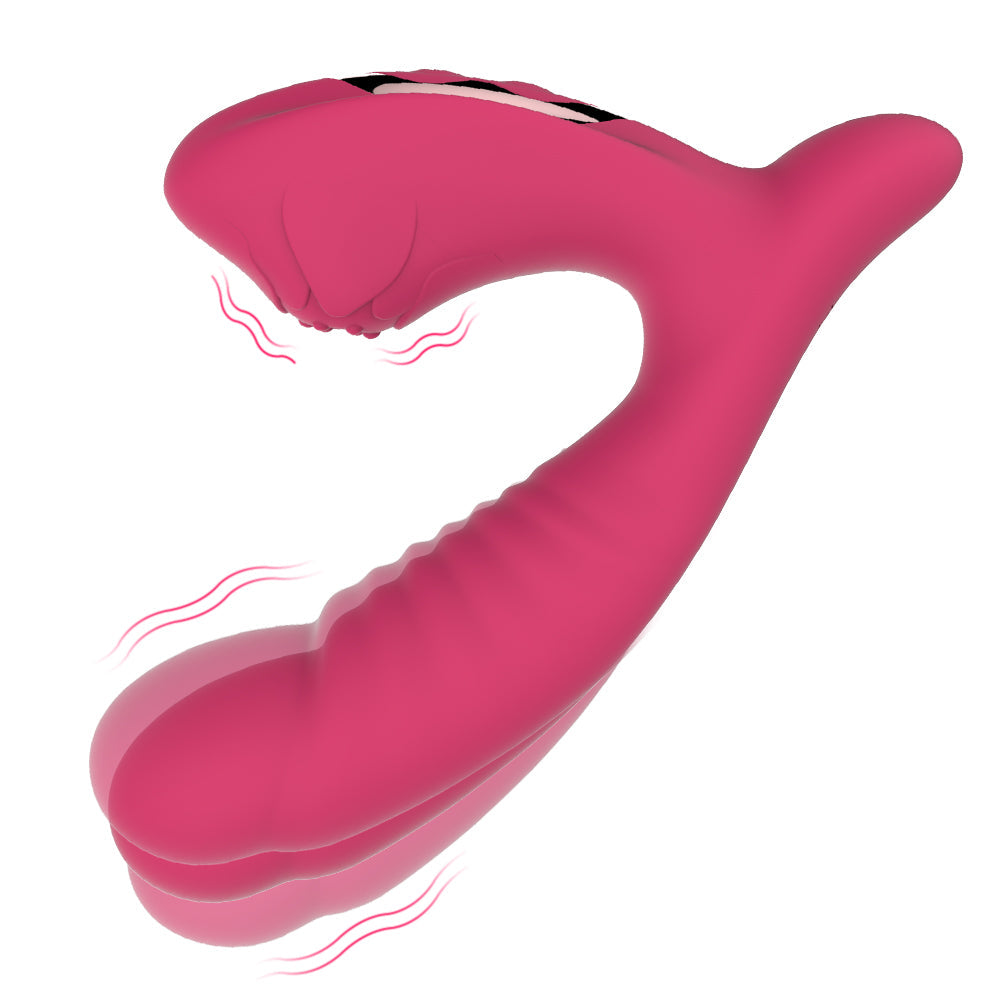 2 in 1 Female Clitoral Adult Sucking Vibrator Products Silicone G Spot Stimulation Masturbator Toys Vibrator For Women