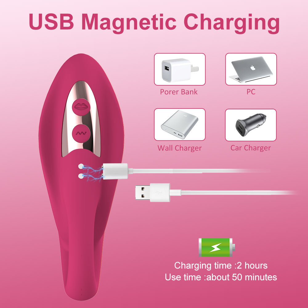 10-frequency dual vibration couple flirting masturbation device for women wearable dildo adult products