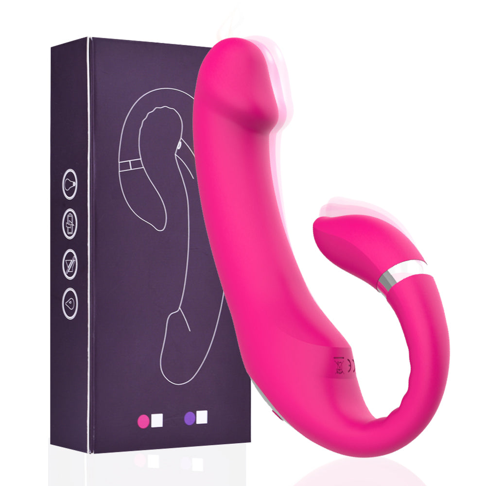 New Rechargeable G spot Vibrator 10 Speed Vibrating & Tapping Bendable Clitoris Dildo Vibrator For Women