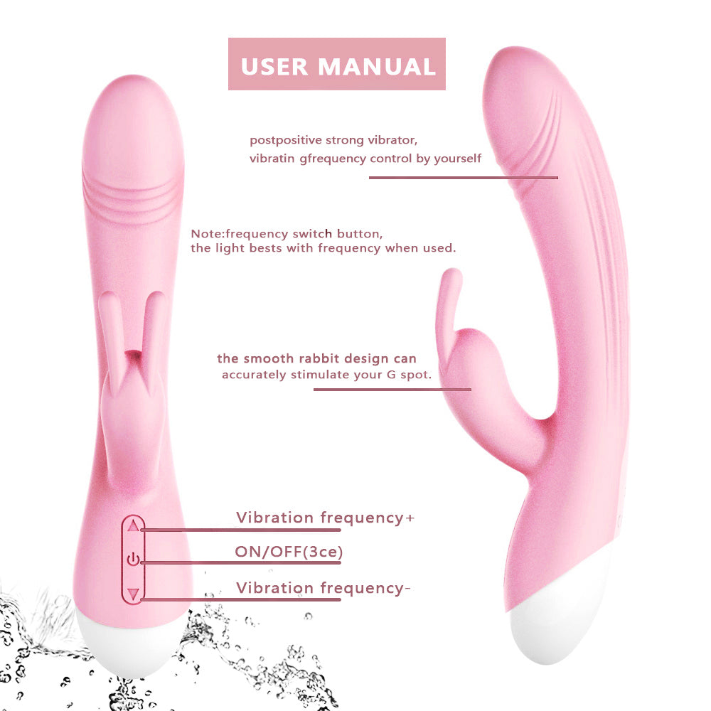 Adult products, 10 frequency double headed rabbit massage stick, female masturbator, vibrator, sex products