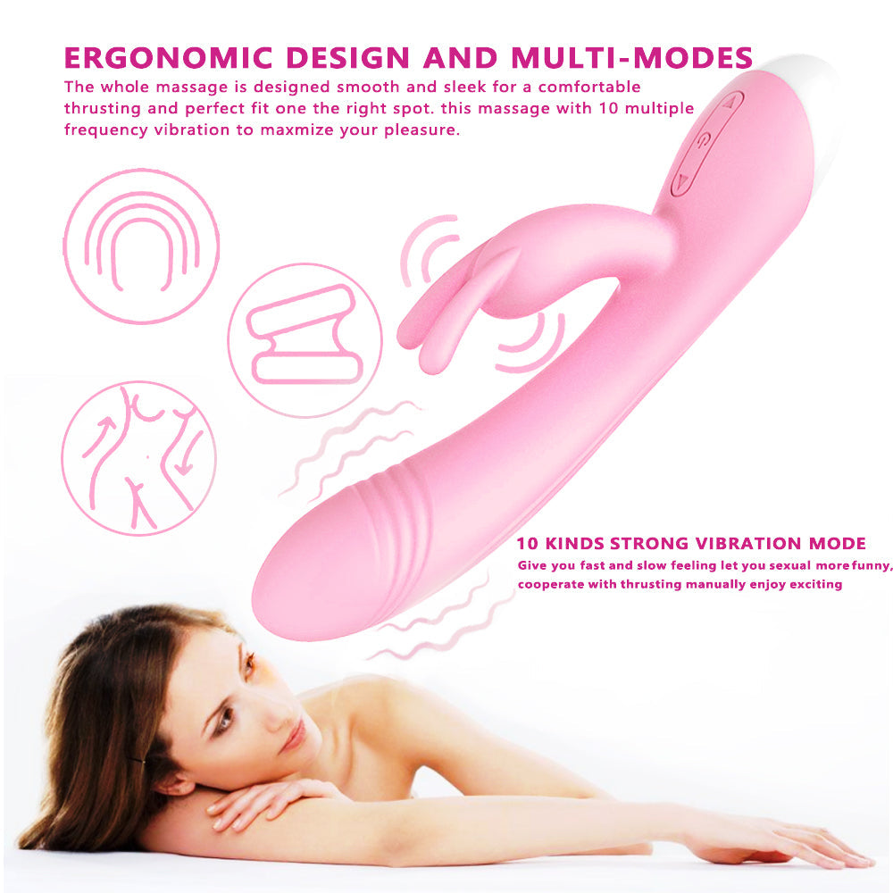 Adult products, 10 frequency double headed rabbit massage stick, female masturbator, vibrator, sex products