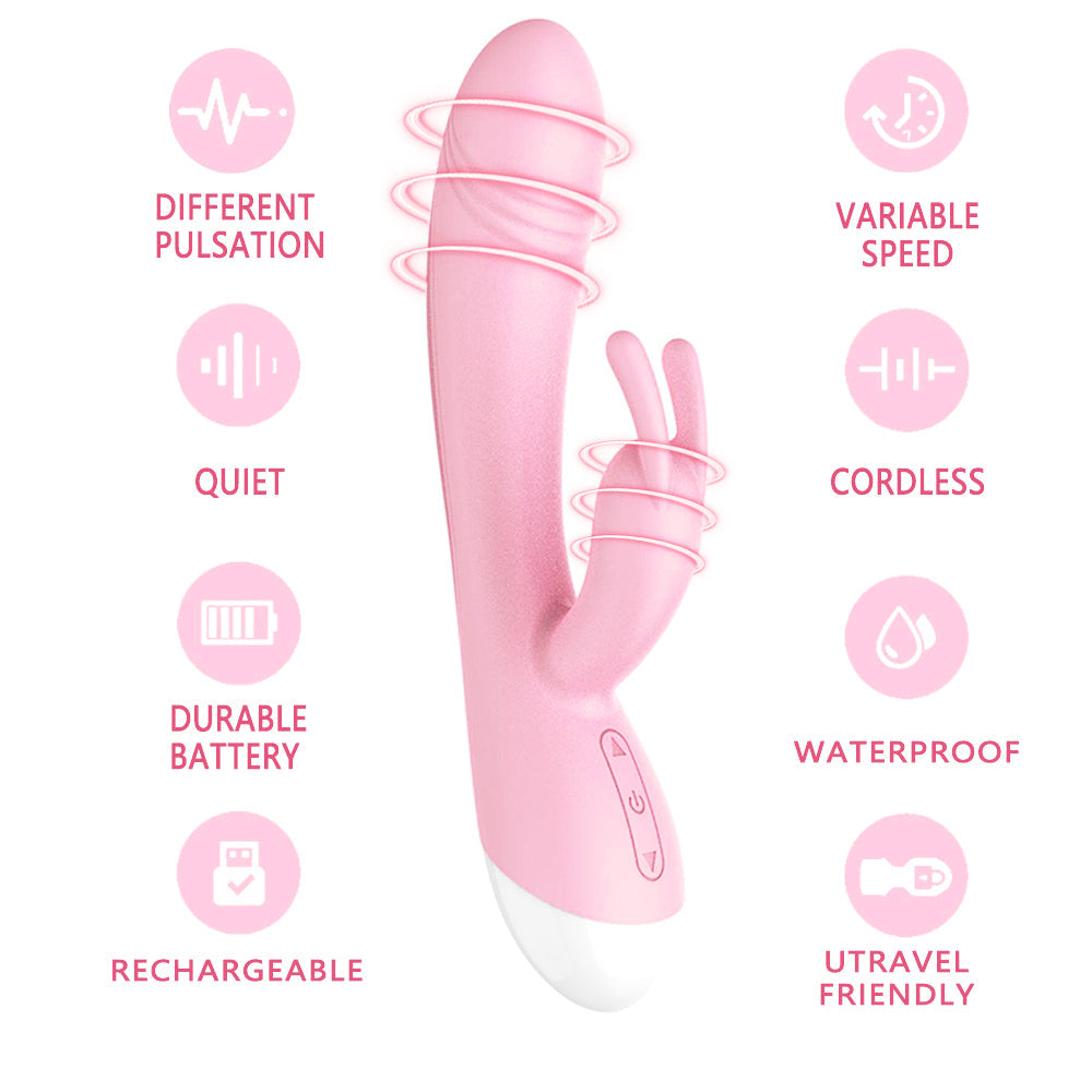 Adult products, 10 frequency double headed rabbit massage stick, female masturbator, vibrator, sex products