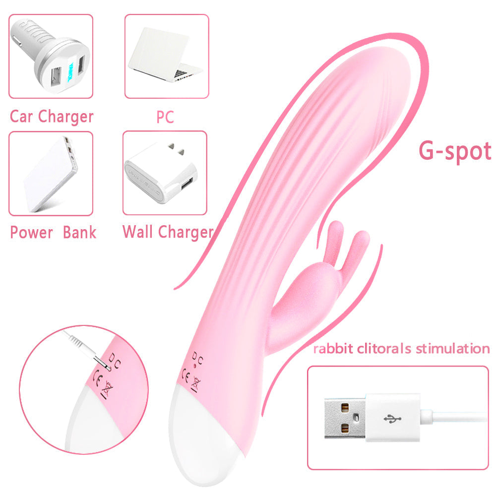 Adult products, 10 frequency double headed rabbit massage stick, female masturbator, vibrator, sex products