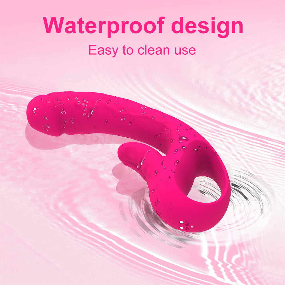 10 Frequently Powerful Vibrating Heating Double Headed Realistic Vibrator Dildo For Women
