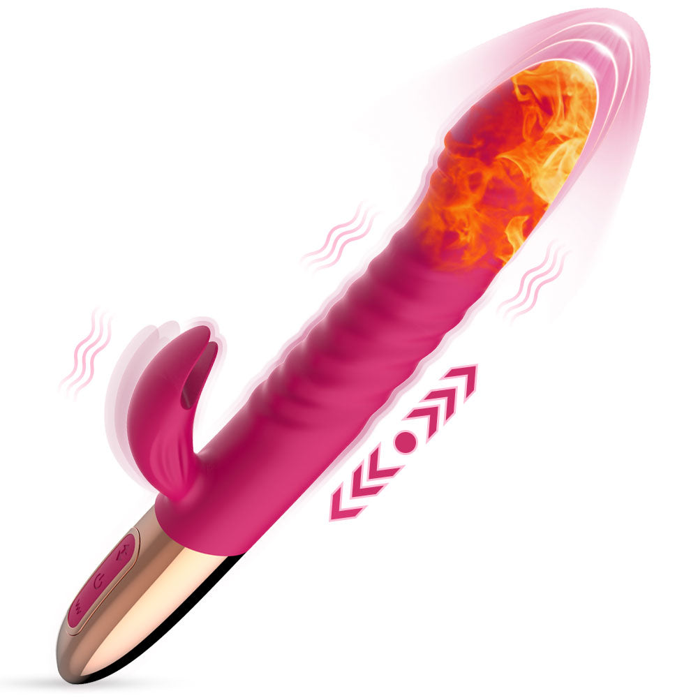 Sex Toy Woman Sex Toy Vibrator Telescopic Heated Dildo Vibrator Rotating Head Dildo Vibrator For Women