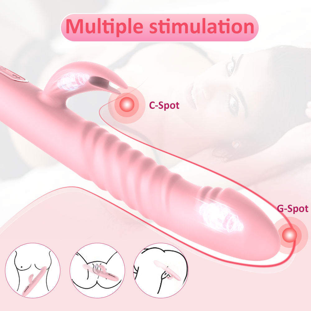 Sex Toy Woman Sex Toy Vibrator Telescopic Heated Dildo Vibrator Rotating Head Dildo Vibrator For Women