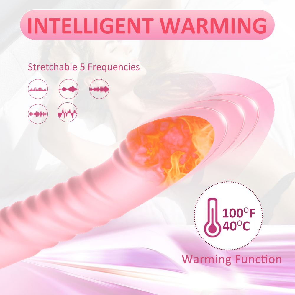 Sex Toy Woman Sex Toy Vibrator Telescopic Heated Dildo Vibrator Rotating Head Dildo Vibrator For Women