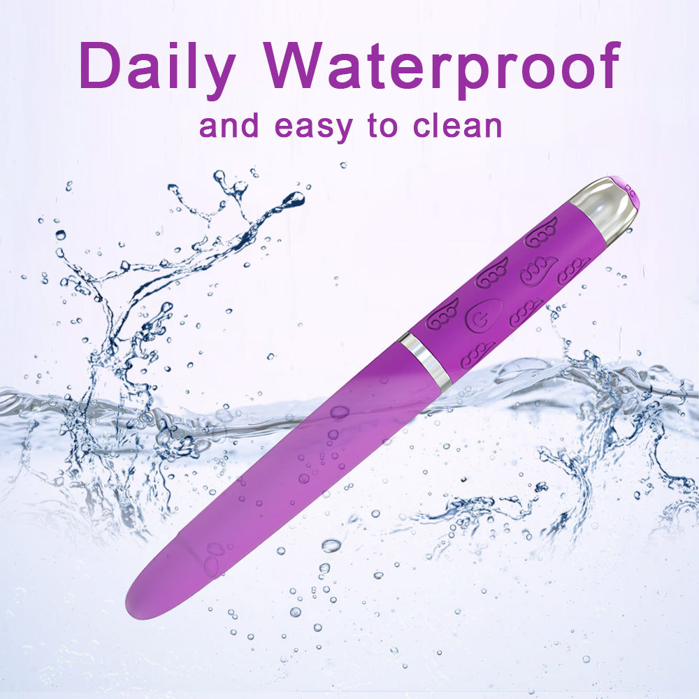 Rechargeable Waterproof Massage Stick Female Electric Massage Climax Masturbation Mini Pen Vibrator