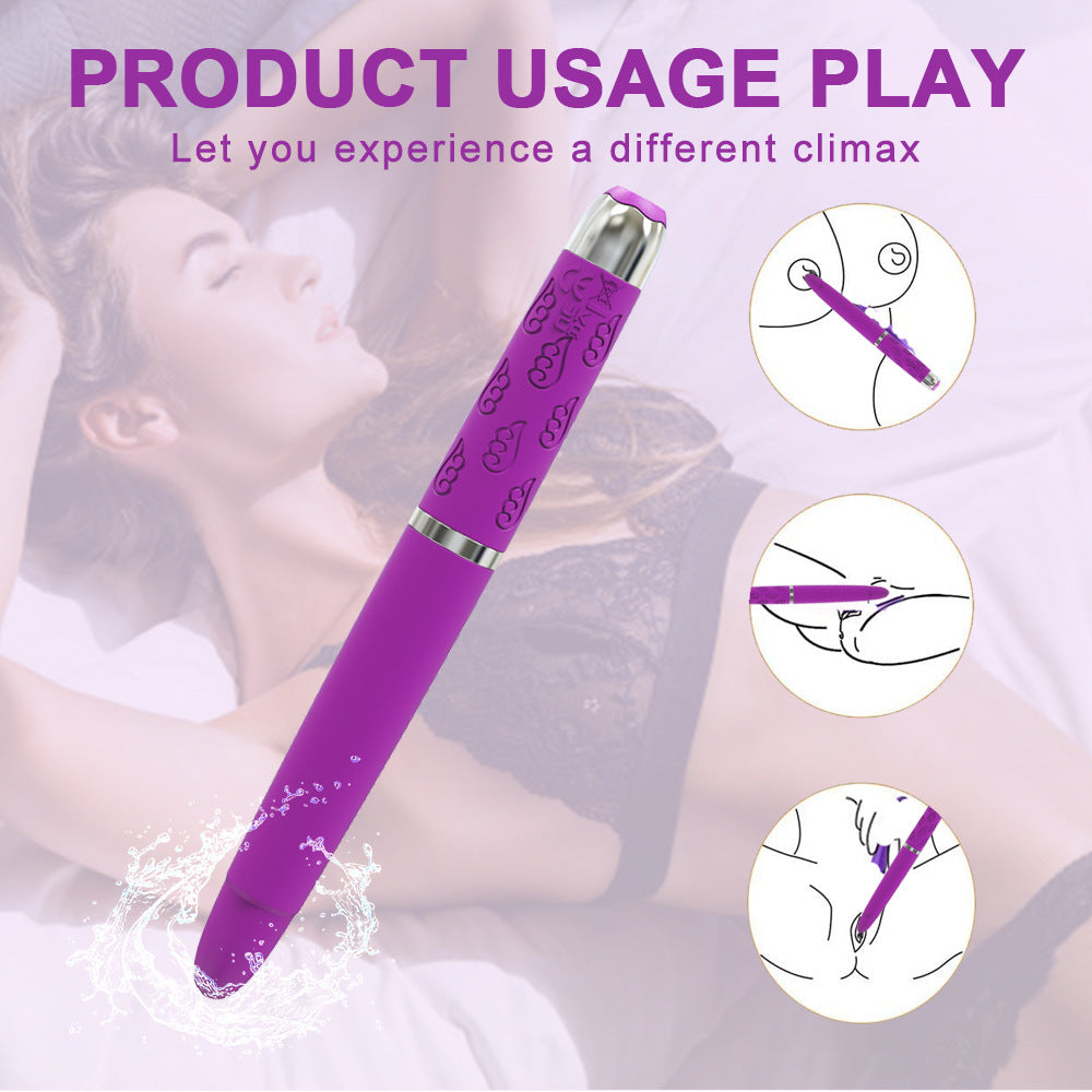 Rechargeable Waterproof Massage Stick Female Electric Massage Climax Masturbation Mini Pen Vibrator