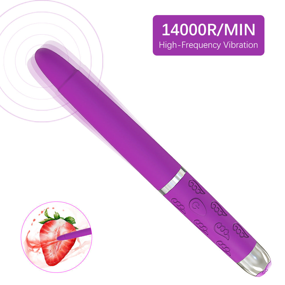 Rechargeable Waterproof Massage Stick Female Electric Massage Climax Masturbation Mini Pen Vibrator
