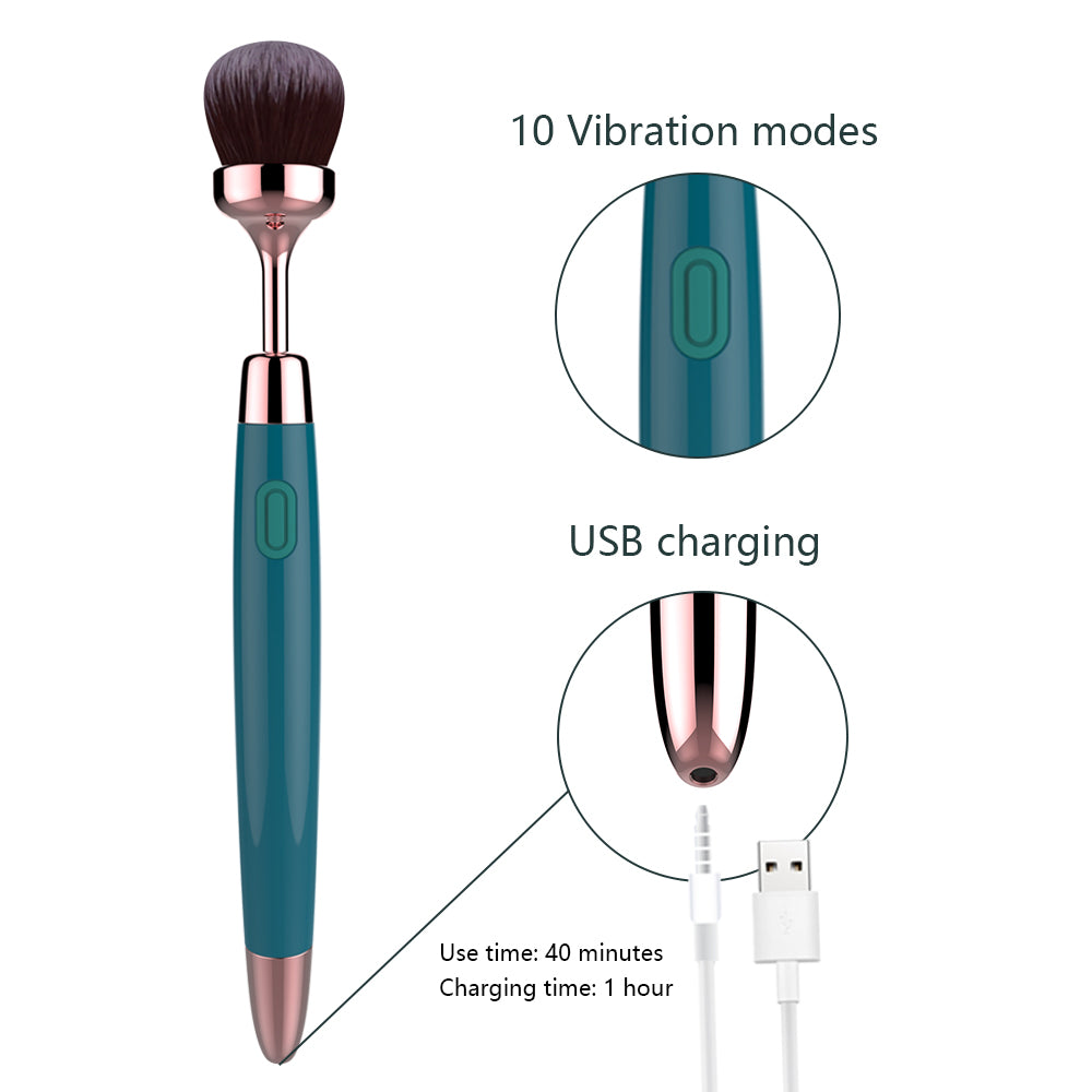 Life Waterproof G Spot Massage Brush Silicone Stimulate Vibration Brush Flirting massage brush Sex Toys For Woman