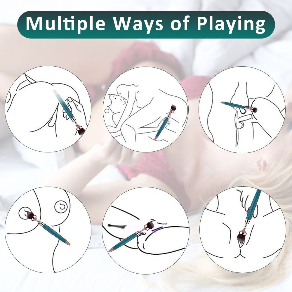Life Waterproof G Spot Massage Brush Silicone Stimulate Vibration Brush Flirting massage brush Sex Toys For Woman