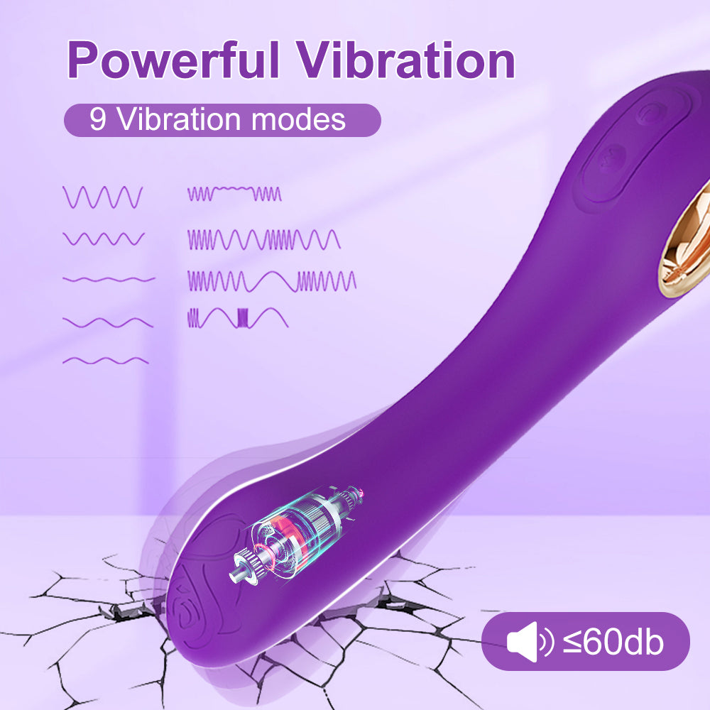 G Spot Vibrating Wand Massager with 9 Vibration Modes Rechargeable G Spot Clitoris Vibrator Massage For Women