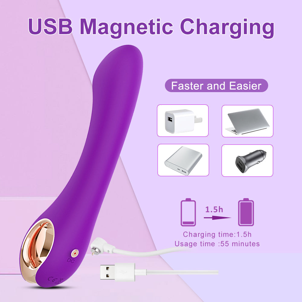 G Spot Vibrating Wand Massager with 9 Vibration Modes Rechargeable G Spot Clitoris Vibrator Massage For Women