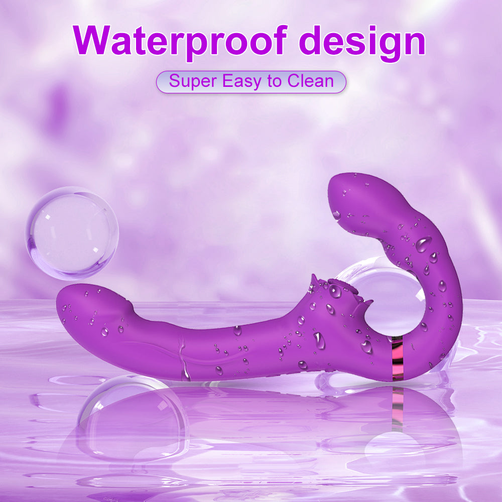 G-Spot Dildo Vibrator Silicone Realistic Double-Ended Dildo Vibrating Butt Plug Adult Anal sex toy rabbit Vibrators