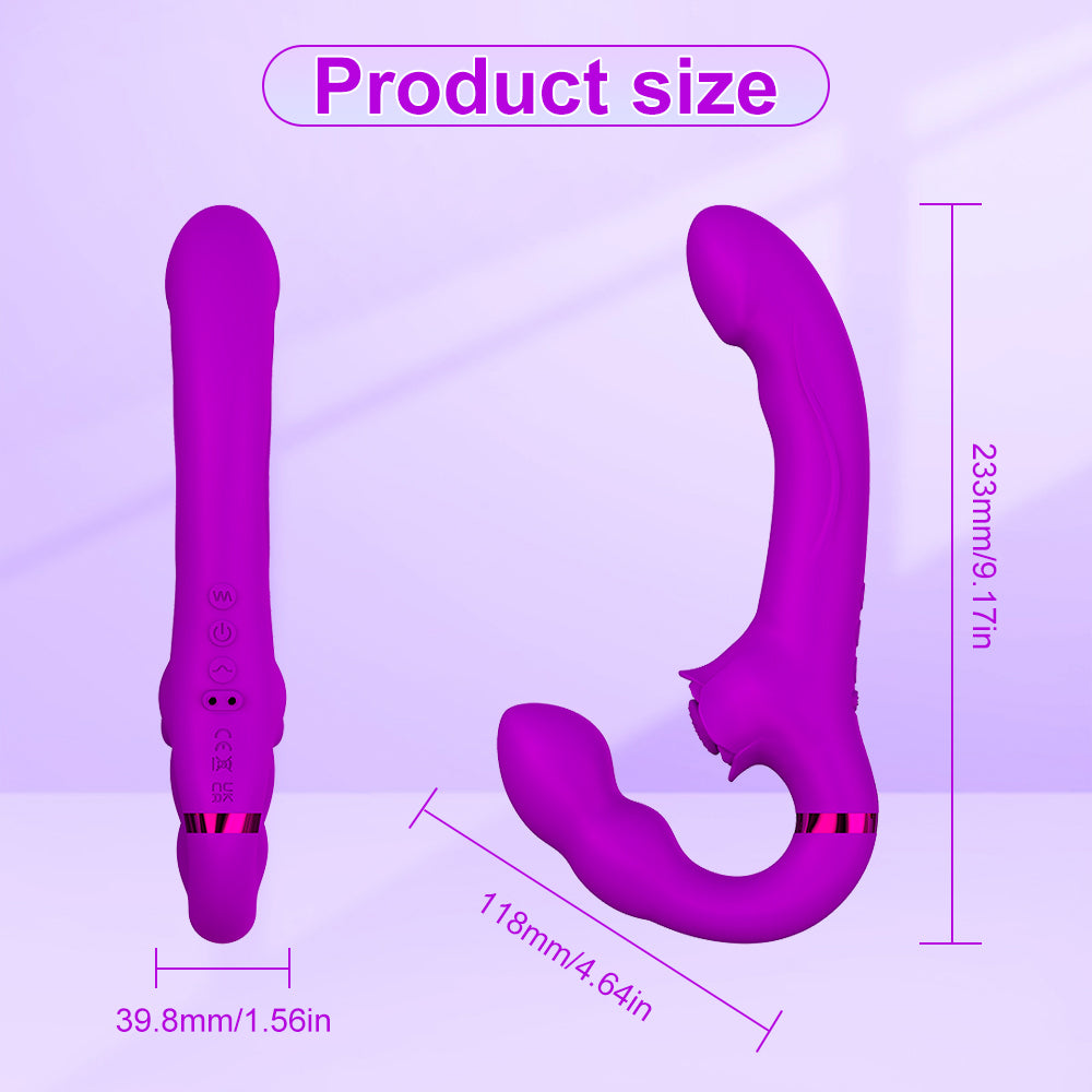 G-Spot Dildo Vibrator Silicone Realistic Double-Ended Dildo Vibrating Butt Plug Adult Anal sex toy rabbit Vibrators