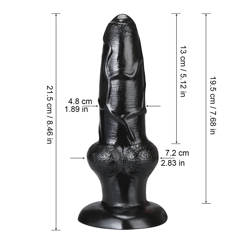Large suction cup dog whip simulation dildo female masturbator cannon machine adult erotic hindquarters anal plug sex toy