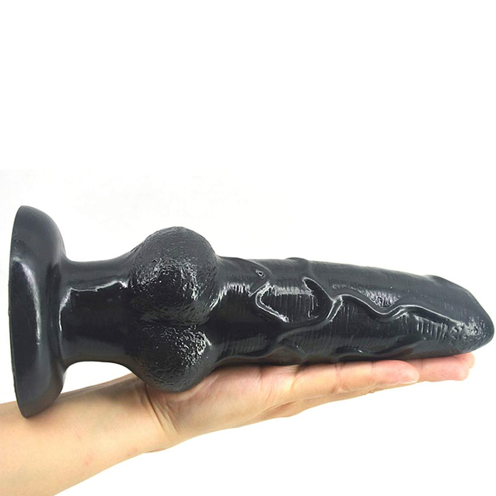 Large suction cup dog whip simulation dildo female masturbator cannon machine adult erotic hindquarters anal plug sex toy