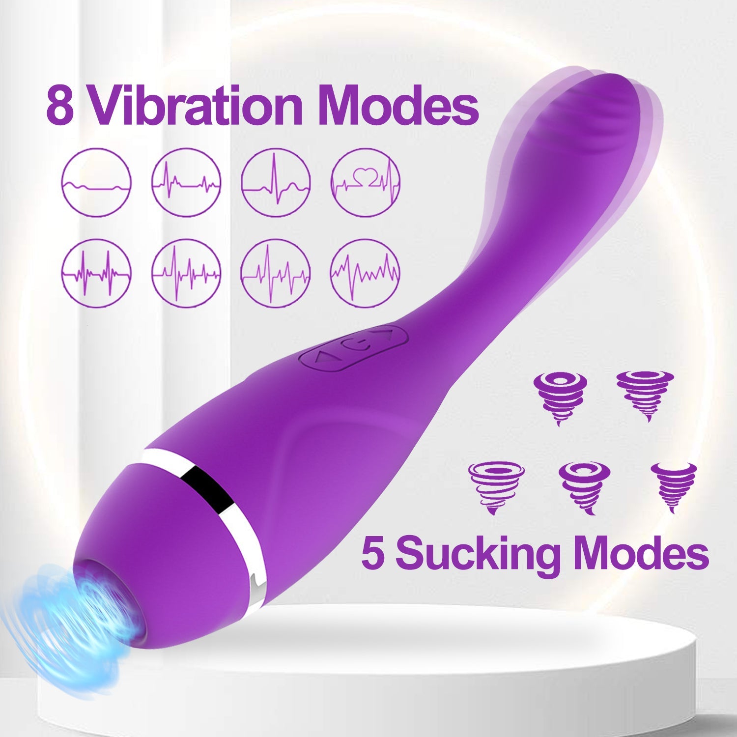 Double Motor Vibration Sex Toy High-frequency Strong Vibration Female Clitoral G-spot Vibrator