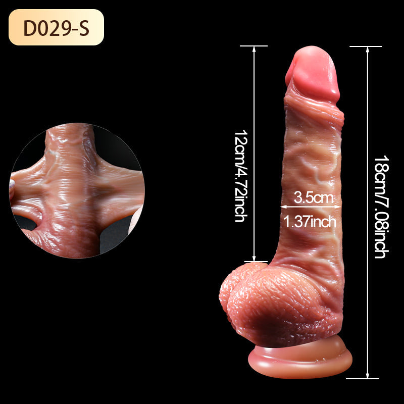 Wholesale Skin Color Liquid Soft Silicone Blood Vessel Huge Realistic Dildos For Women Dildo with Strong Suction Cup