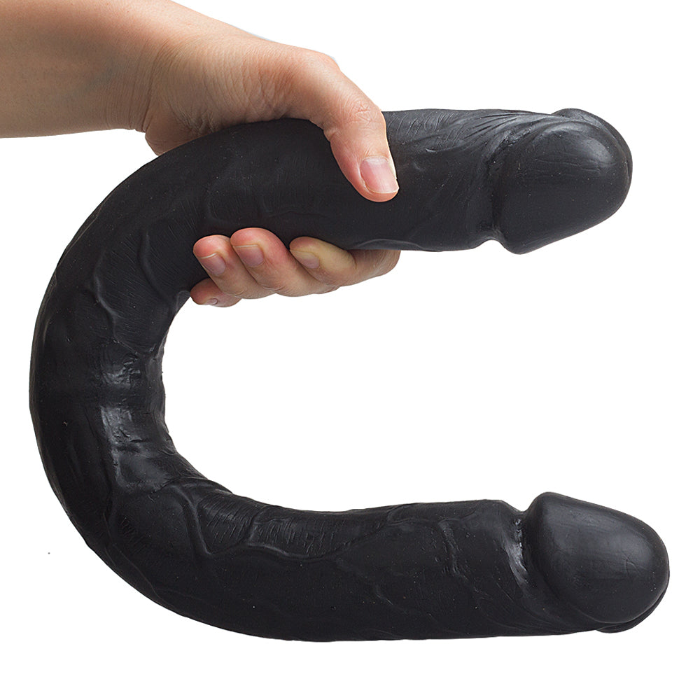 Soft Cover Dildo Double Head for Lesbian Massage Stick Strap Dildos