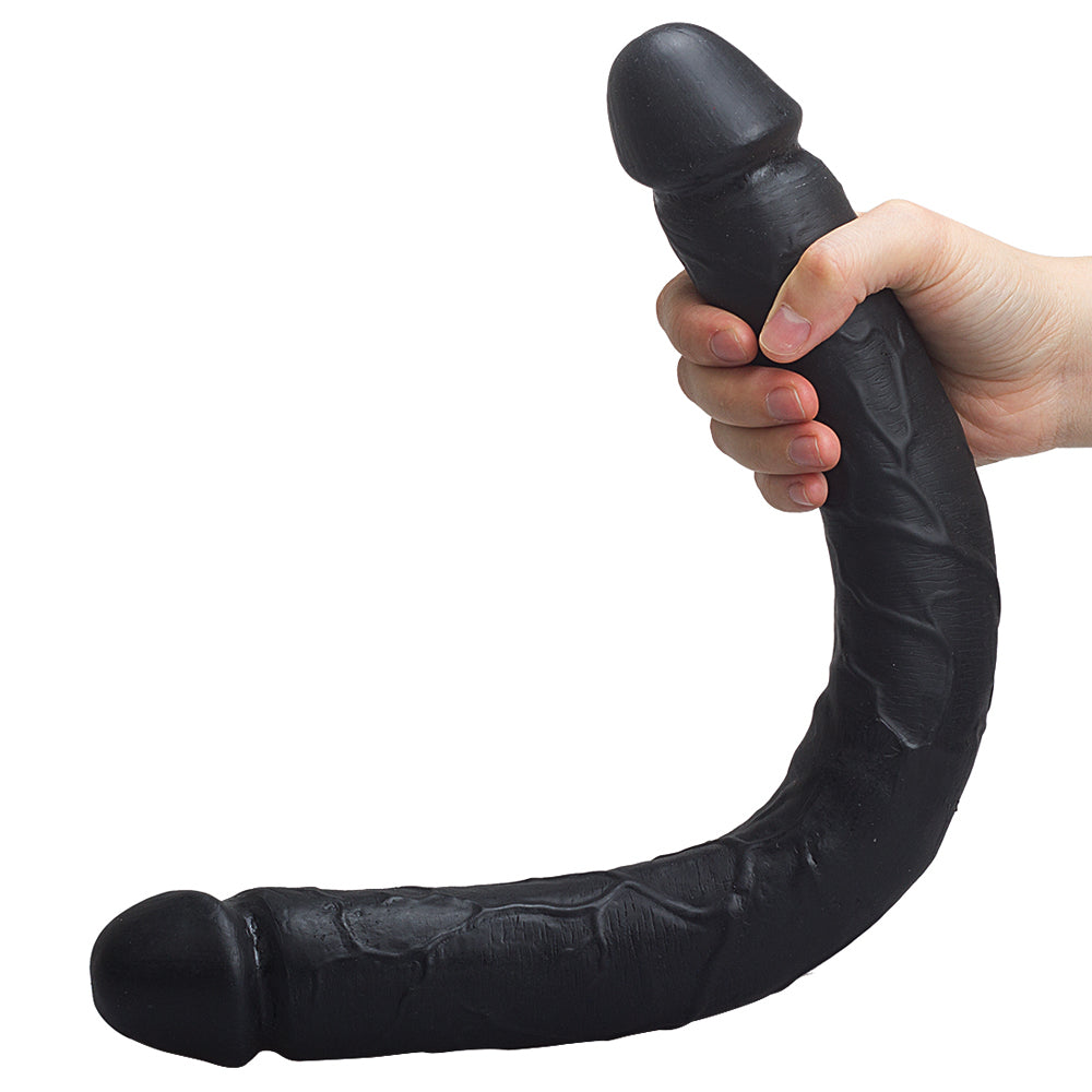 Soft Cover Dildo Double Head for Lesbian Massage Stick Strap Dildos
