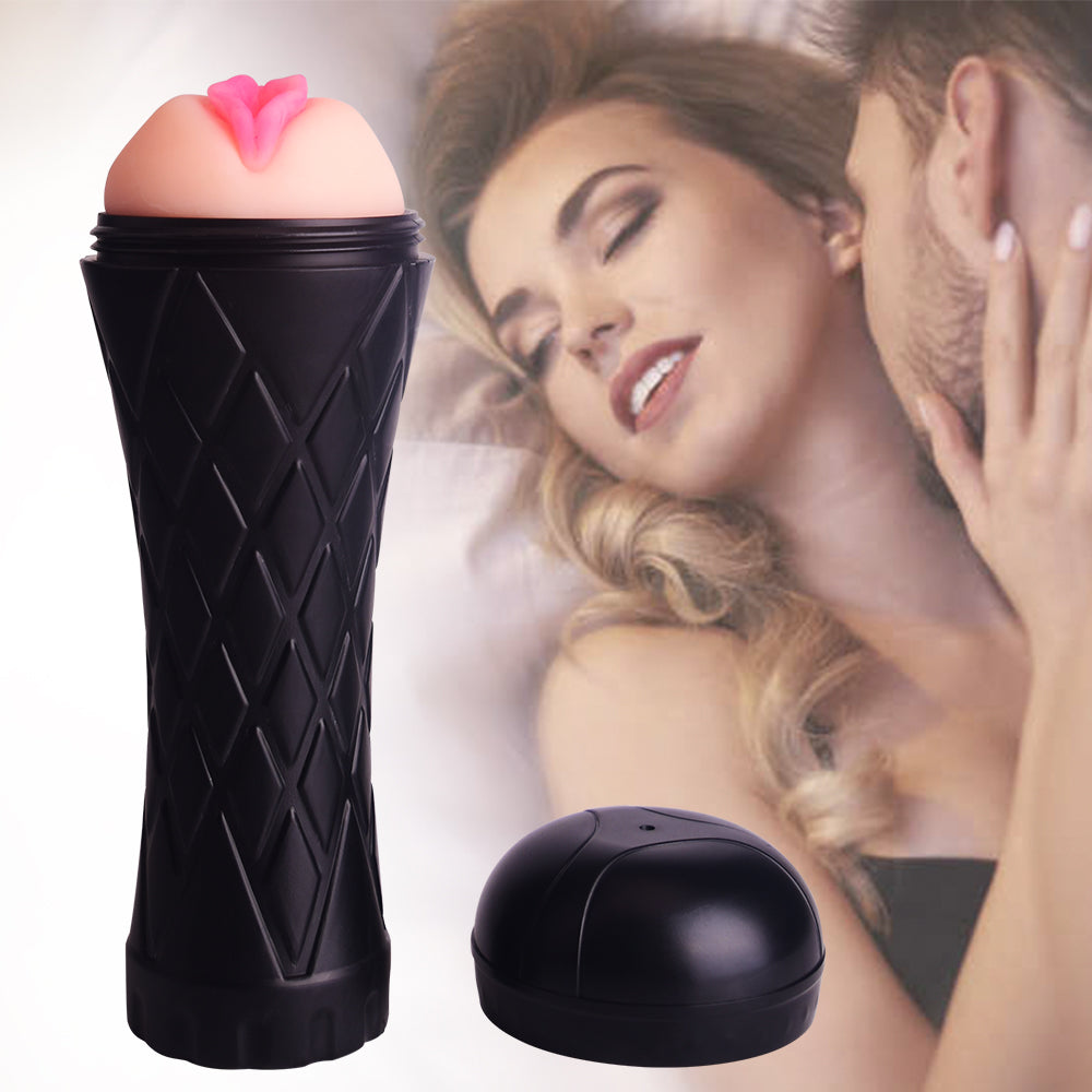 Manual Male Masturbation Cup Airplane Cup Men's Manual Vibrating Masturbator Adult Products