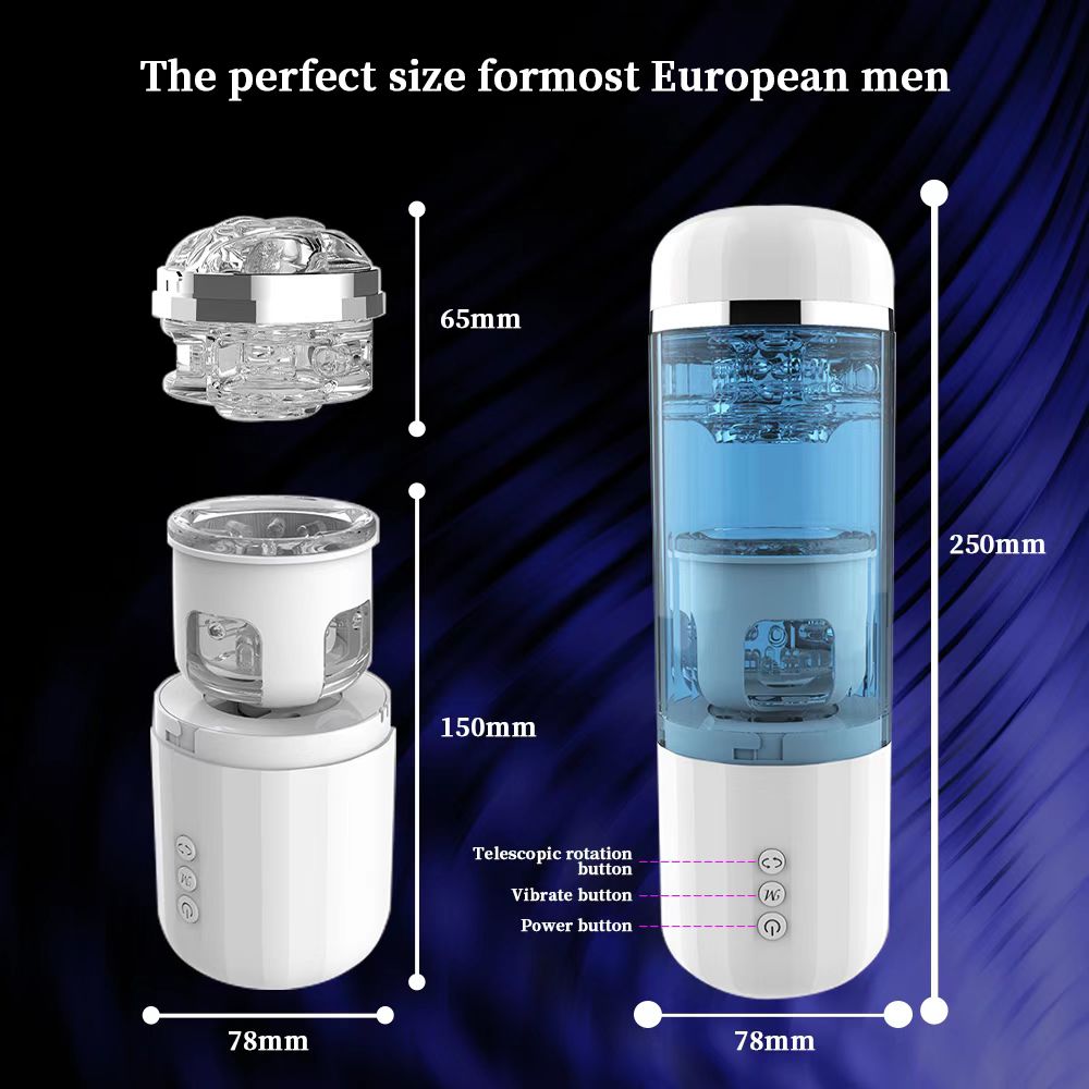 Cyclone Automatic Aircraft Cup Electric Male Telescopic Masturbation Device 10 Frequency Impact Male Exerciser Adult Sex Toys