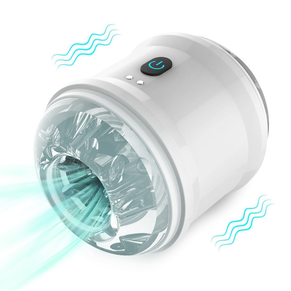 USB rechargeable 10 frequency mini vibrating masturbator for adult men sex toys