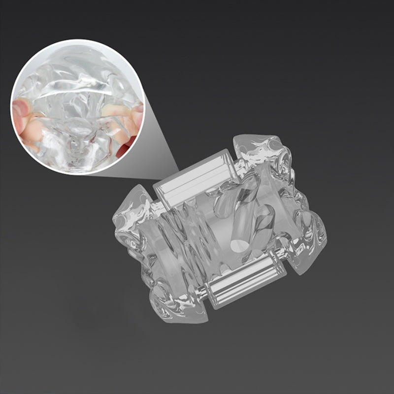 Masturbators Diamond Cup Double Through Masturbation Tools for Male Spiral Up Down Thrustig