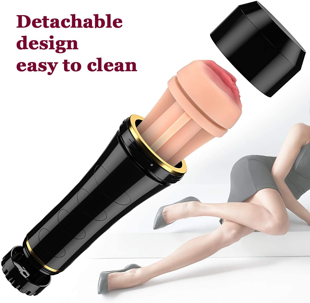 New Design New Creative Sex Toys For Men Latex 360 Degree Rotating Hand Held Aircraft Cup
